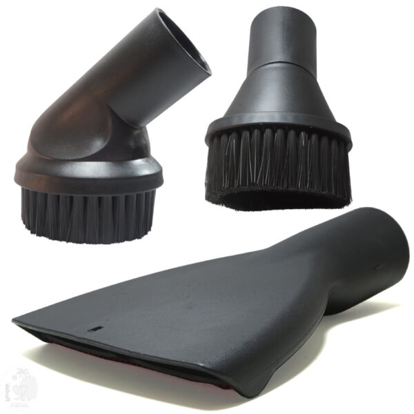 Basic Vacuum Cleaner Accessory Kit, Includes Mattress nozzle and 2 round brush, 35 MM, Imported - Image 2