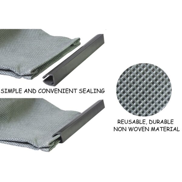 Vacuum Cleaner Dust Bag, Practical, Washable and Reusable, Connecting Size 11 cm x 10 cm, 2 L Capacity, Imported - Image 6