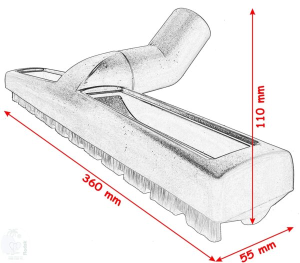 VCS, Professional Dry Brush 360MM Compatible For IPC ASPIRO 151 PLAST - Image 5