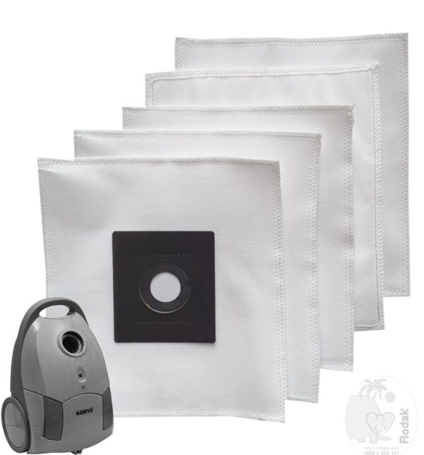 VCS Fleece Compactible For Koryo KVC-120 Set of 5 Dust Bags