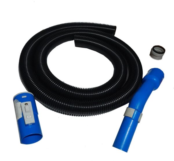VCS HOSE Compatible FOR Eureka Forbes Wet And Dry Vacuum Cleaner, WD Blue And White, Only Black Hose 2 Meter (BLUE CONNECTORS NOT PROVIDED) - Image 3