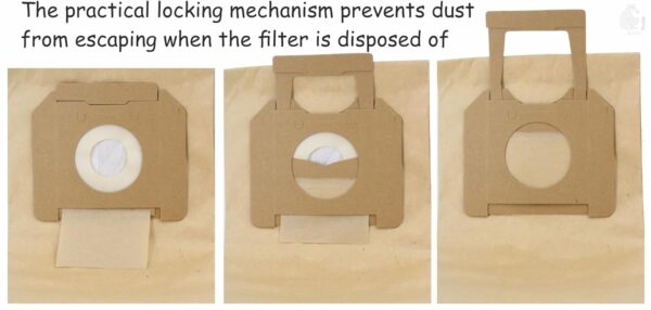 VCS Paper Dust Bags Set Of 5 Compatible For Karcher WET AND DRY VACUUM CLEANER NT 35/1 Ap - Image 2