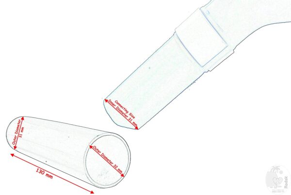 Adapter, 31 to 32 mm, black - Image 2