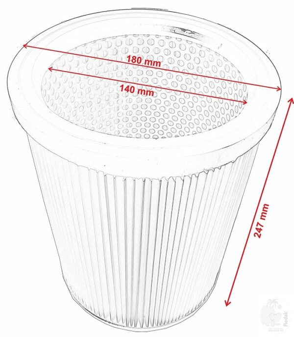 VCS Cartridge Filter Compatible with Vacuum Cleaner NT 72/2, NT 75/2 - Image 5